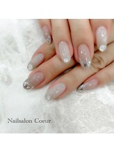 ネイルサロン クール(Nailsalon Coeur)/ガラスフレンチ