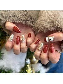 クリスマスネイル