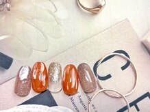 フルールソンネイル(fleur son nail)/９月定額シンプルアート