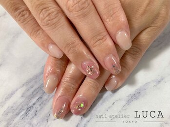 ネイルアトリエルカ(nail atelier LUCA)/R-155 ピンクニュアンスネイル