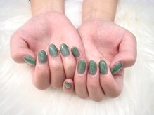 イマージュ(image)/グリーンラメネイル☆SAYAKA