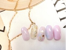 フルールソンネイル(fleur son nail)/6月定額シンプルアート