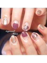 ニュアンス丸フレンチネイル