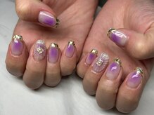 ネイルアンドアイラッシュサロン エスポアール(nail&eyelash salon espoir)/フラワー　ぷくぷく　チーク