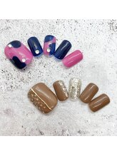 タネモト(Tanemoto)/10月フットネイル¥7700