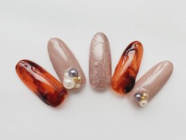 べっ甲ネイル￥7480