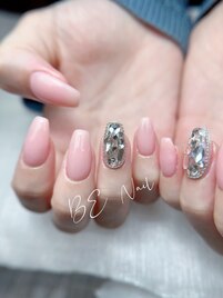 ワンカラーx埋め尽くしネイル