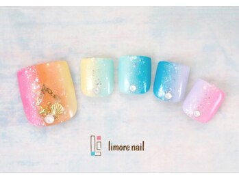 リモアネイル(limore nail)/【フット】レインボー☆