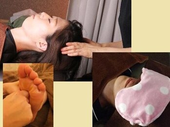 コリとるニーキュウハチ 大宮店(298)の写真/全身スッキリ！【贅沢フルコース(足つぼ・もみほぐし)ヘッドスパ付き計150分¥8400】むくみ老廃物の排出促進