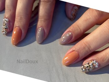 ネイル ドゥ 岡山駅前店(Nail Doux)/ツイードネイル