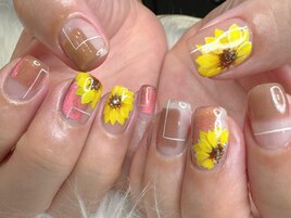 ひまわりネイル＊°.