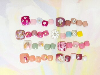 ネイルライフ(NailLife)/春フット♪オススメデザイン