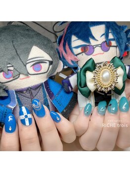 リッシュ トロワ(RICHE trois)/推しカラー衣装概念ネイル