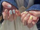 blue × yellow