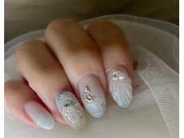 夏人気デザインマーメイドネイル