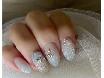 ネイルアンドアイラッシュスタジオ シュシュ(chouchou)/夏人気デザインマーメイドネイル