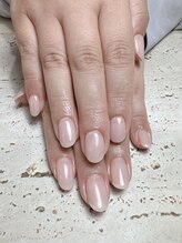 ビューティフルムーン ネイル 本厚木(Beautiful Moon Nail)/ワンカラーにラメを追加