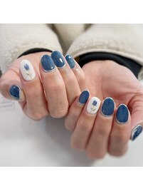 手描き　お花ネイル