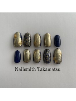 ネイルスミス 高松店(Nailsmith)/成人式ネイル~navy~