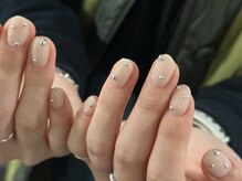 ネイルメゾン 梅田(NAIL MAISON)/シンプルベージュつぶつぶ