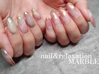 ネイルアンドリラクゼーション マーブル(MARBLE)/ニュアンスネイル￥7,700