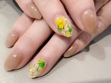 ネイルサロン オー(Oh!)/フラワー埋め込みネイル