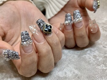 ブルームボーテ 北堀江(bloombeaute)/ツイードネイル