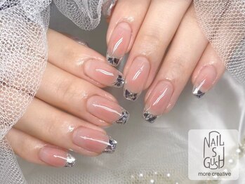 ネイルズガッシュ 武蔵小山店(NAILsGUSH)の写真/【ラメグラ・ワンカラー¥5500♪】技術・雰囲気・おもてなし…どこをとっても大満足な、数少ない上質サロン!