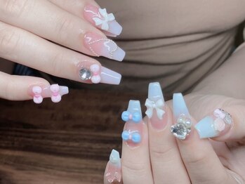 メオネイル(MEO NAIL)の写真/豊富なパーツを好きなだけ♪自由に組み合わせて、あなただけのオリジナルネイルが完成！映える指先に☆