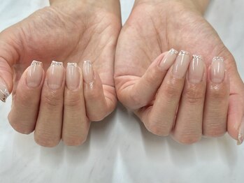 ワンダーシー(WonderShe)/ガラスフレンチネイル