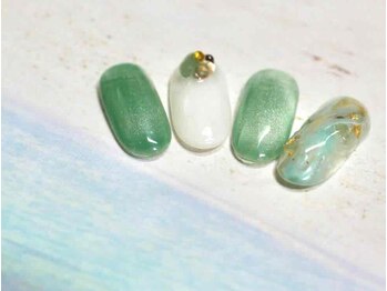 ハリーネイル(Harry Nail)の写真/周りと差がつく大人可愛いデザインを豊富にご用意♪春イベントのお出かけ前にも♪