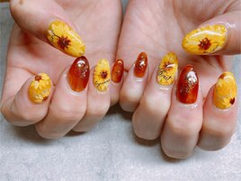 ひまわりネイル