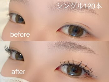 パルフェ(Parfait Eyelash Nail Salon)/120本/コーティング仕上げ