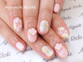 【チェックネイル】