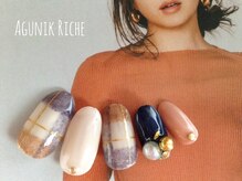 アグニークリッシェ(Agunik Riche)/【チェックネイル】