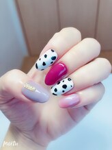 ビューティーネイル(Beauty Nail)/牛柄ネイル