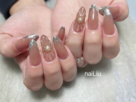 スカルプ　ガラスフレンチ