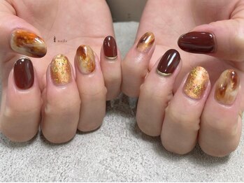 アイネイルズ 渋谷店(I nails)/奥行ニュアンスミラー