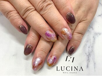 ネイルスタジオ ルキナ(LUCINA)/T-079 水彩ニュアンスネイル