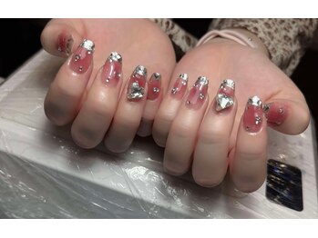 ヒカリ ハナ ネイル(HIKARI HANA NAIL)/ガラスフレンチ