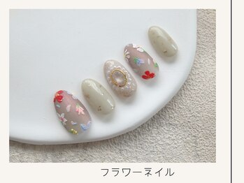 フラワーアートネイル