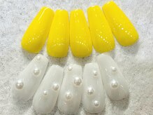 チェリーズネイル(Cherrys Nail)/パール ホワイト イエローネイル