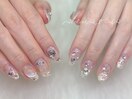 クリアネイル/宝石ネイル/有料