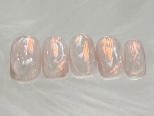 ネイルメゾン 渋谷店(NAIL MAISON)/ピンクミラーニュアンス春¥5500