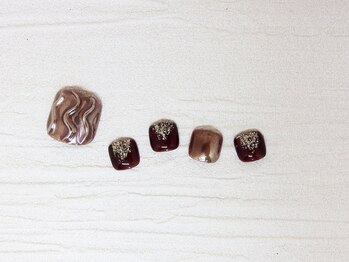 ティーエヌ 名古屋矢場町店/フット デザインネイル¥6980