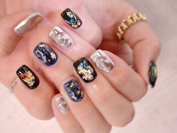 ラルネイル 大宮(Lull. nail)/＊BLACK＊ニュアンス＊