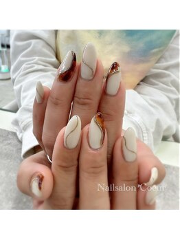 ネイルサロン クール(Nailsalon Coeur)/べっこうネイル、ミラーネイル