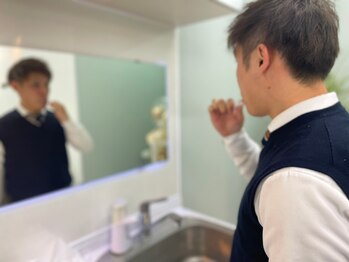 エクシアホワイトニング 明石店/ホワイトニング体験/記念写真