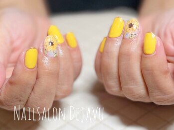 デジャヴ(Dejavu)/ひまわりネイル