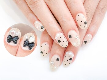 ネイルコレクション ピンク(Nail Collection Pink)/ジェル定額¥8990☆ドットリボン